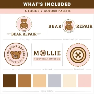 Bear repair logo template 2