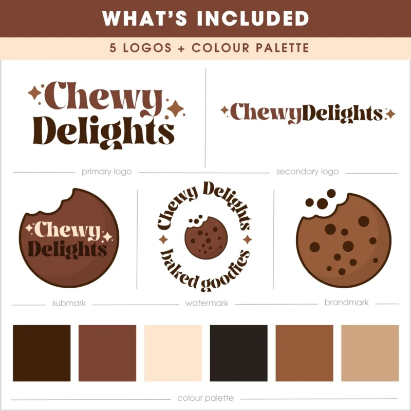 Chewy Delights Logo Template 2 Chewy delights logo template 2