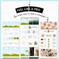Shop brand board ✪ canva mock up templates