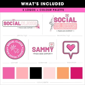 Social clicks logo template 2