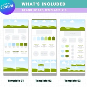 Canva brand board template