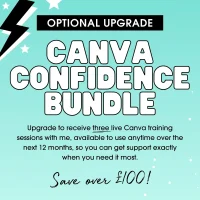 Canva training Canva Confidence Bundle three live one to one Canva training sessions with expert Canva coach